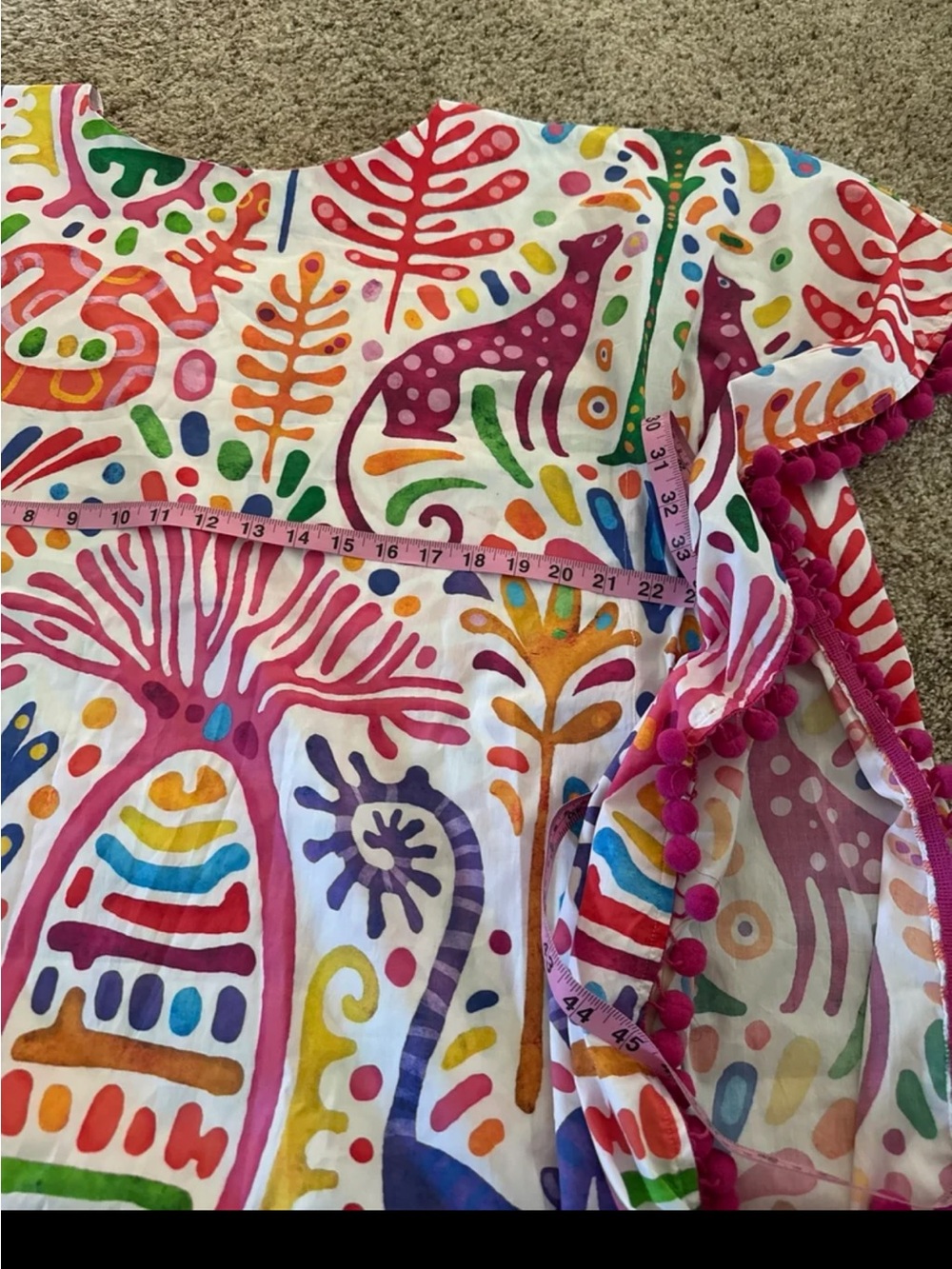 NWT Cinco Raíces Estudio Poncho Swimsuit Coverup One Size - Picture 10 of 12
